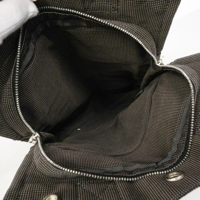 【6fd5096-k】エルメス リュック・デイパック エールラインアドPM キャンバス グレー シルバー金具【中古】レディース