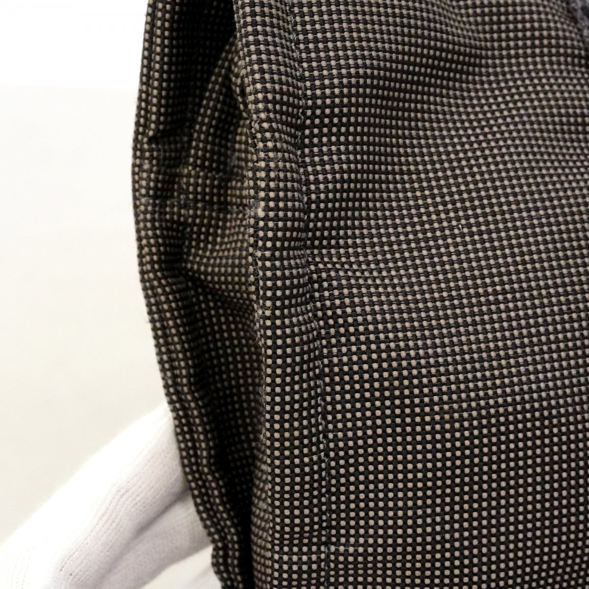 【6fd5097-k】エルメス ハンドバッグ エールラインPM キャンバス グレー シルバー金具【中古】レディース