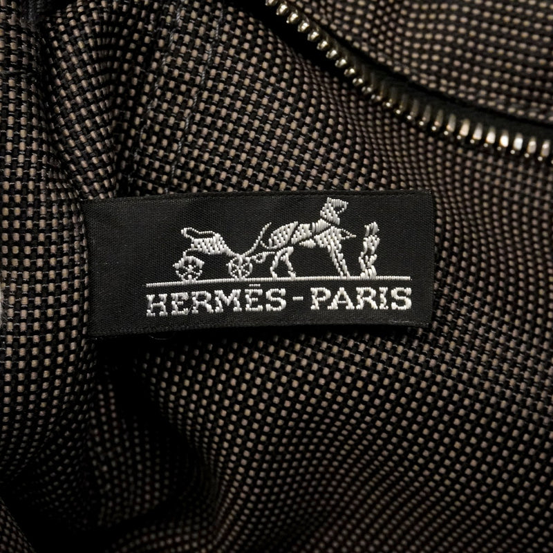 【6fd5097-k】エルメス ハンドバッグ エールラインPM キャンバス グレー シルバー金具【中古】レディース