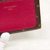 【6fd5101-k】ルイヴィトン 財布 モノグラム ポルトフォイユユー M82377 フューシャ【中古】レディース