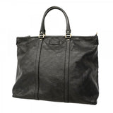 【6fd5113-k】グッチ トートバッグ グッチシマ 501482 レザー ブラック シャンパンゴールド金具【中古】レディース