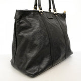 【6fd5113-k】グッチ トートバッグ グッチシマ 501482 レザー ブラック シャンパンゴールド金具【中古】レディース