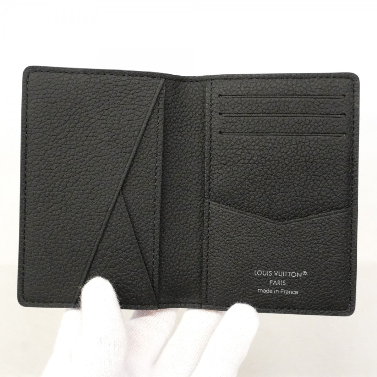 【6fd5119-k】ルイヴィトン カードケース ダモフラージュ オーガナイザードゥポッシュ M14928 ノワール【中古】メンズ