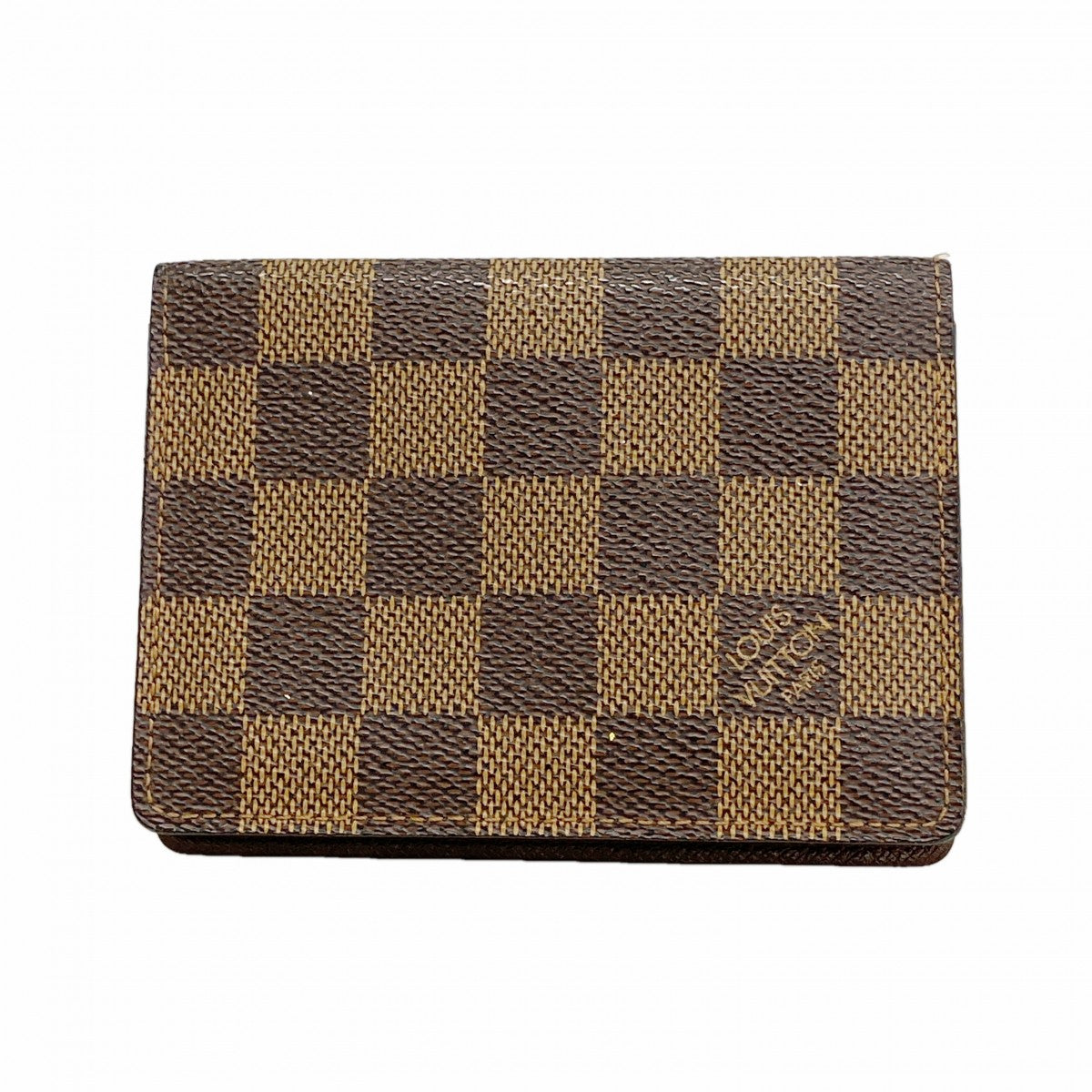 【6fd5130-k】ルイヴィトン カードケース ダミエ ポルト2カルトヴェルティカル N60533 エベヌ【中古】メンズ レディース ユニセックス