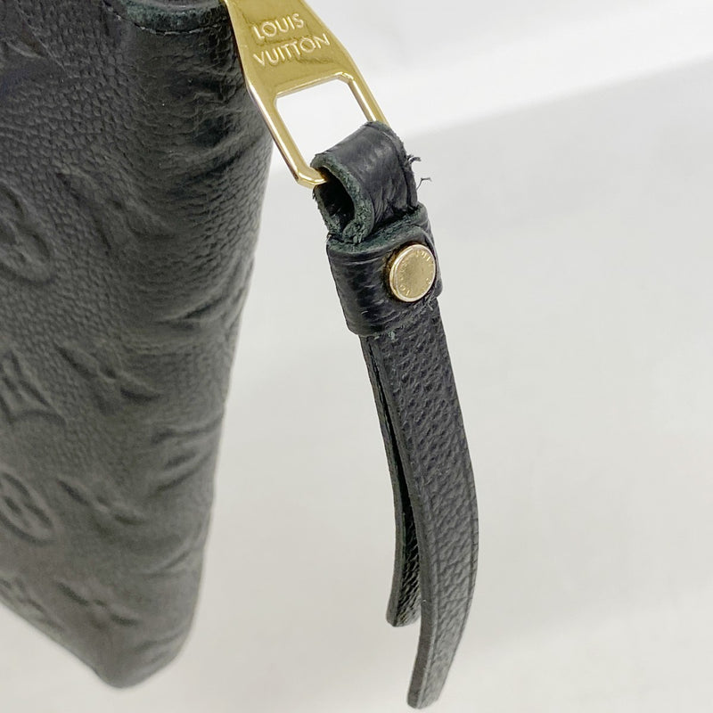 【6fd5147-k】ルイヴィトン 長財布 モノグラム・アンプラント ジッピーウォレット M61864 ノワール【中古】レディース