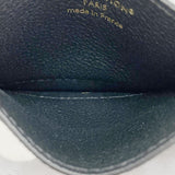 【6fd5149-k】ルイヴィトン カードケース モノグラム・アンプラント ポルトカルトLVチャーム M82132 ノワール【中古】レディース