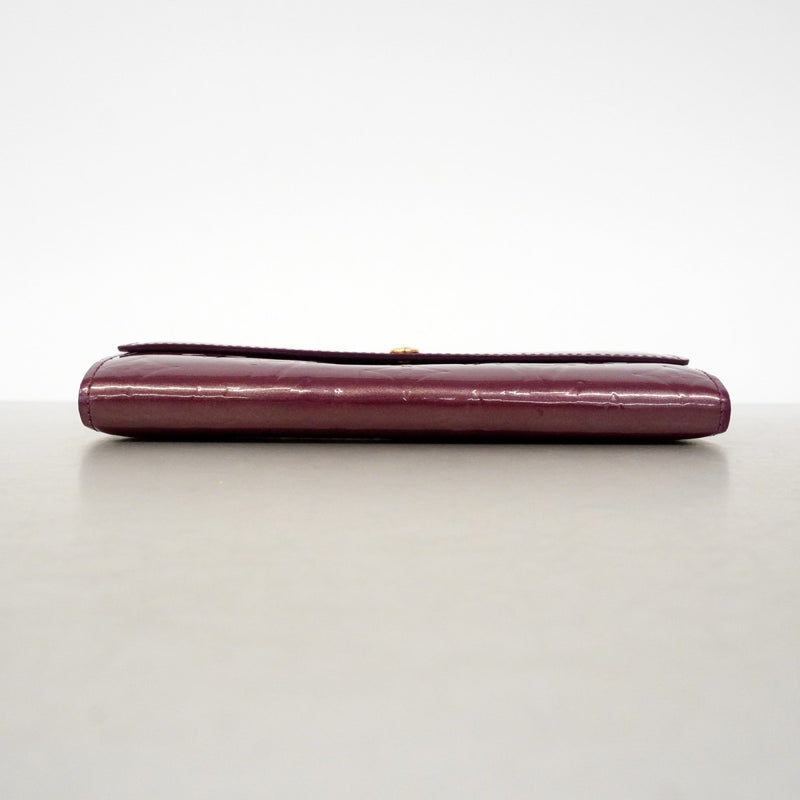 【6fd5165-k】ルイヴィトン 長財布 ヴェルニ ポルトフォイユサラ M93577 ヴィオレット【中古】レディース