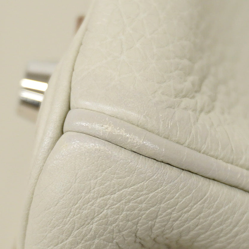 【6fd5172】エルメス ハンドバッグ バーキン30 トゴ パールグレー シルバー金具 □O刻印【中古】