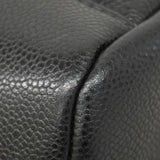 【6fd5196】シャネル ショルダーバッグ マトラッセ チェーンショルダー キャビアスキン ブラック シャンパンゴールド金具【中古】レディース