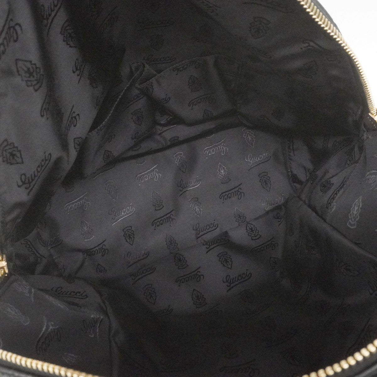 【6fd5198-k】グッチ リュック・デイパック グッチシマ 246414 レザー ブラック ゴールド金具【中古】メンズ レディース ユニセックス