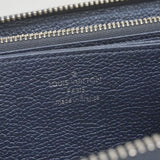 【6fd5202-k】ルイヴィトン 長財布 モノグラム・アンプラント ジッピーウォレット M80958 メタリックブルー【中古】レディース