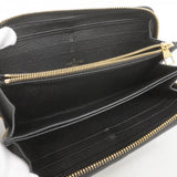 【6fd5213-k】ルイヴィトン 長財布 モノグラム・アンプラント ジッピーウォレット M60571 ノワール【中古】レディース