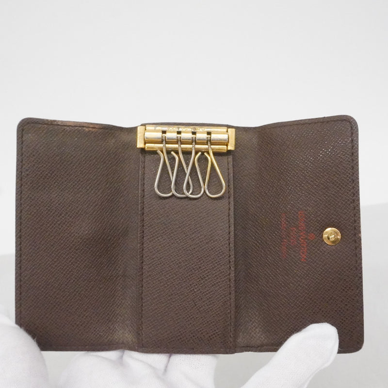 【6fd5248】ルイヴィトン キーケース ダミエ ミュルティクレ4 N62631 エベヌ【中古】メンズ レディース ユニセックス