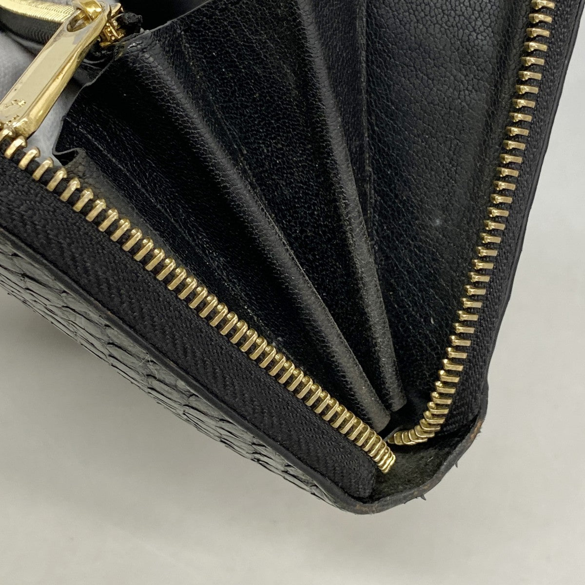 【6fd5256-k】ルイヴィトン 長財布 モノグラム・パイソン ジッピーウォレット N80686 ノワール【中古】メンズ レディース ユニセックス