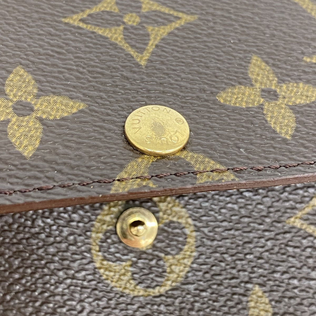 【6fd5260】ルイヴィトン 長財布 モノグラム ポシェットポルトモネクレディ M61725 ブラウン【中古】レディース