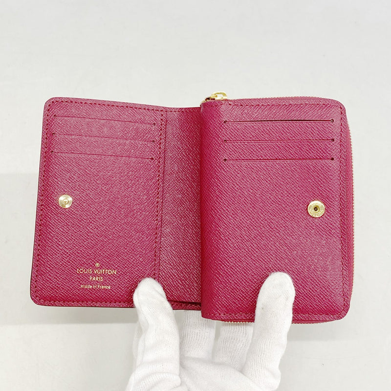 【6fd5261】ルイヴィトン 財布 モノグラム ポルトフォイユルー M82377 フューシャ【中古】レディース