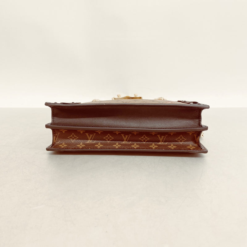 【6fd5266】ルイヴィトン ショルダーバッグ モノグラム・リバース トランククラッチ M43596 ブラウン【中古】レディース