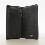 【6fd5278】ルイヴィトン 長財布 エキゾチック ポルトフォイユブラザ N92162 オーストリッチ ブラック【中古】メンズ