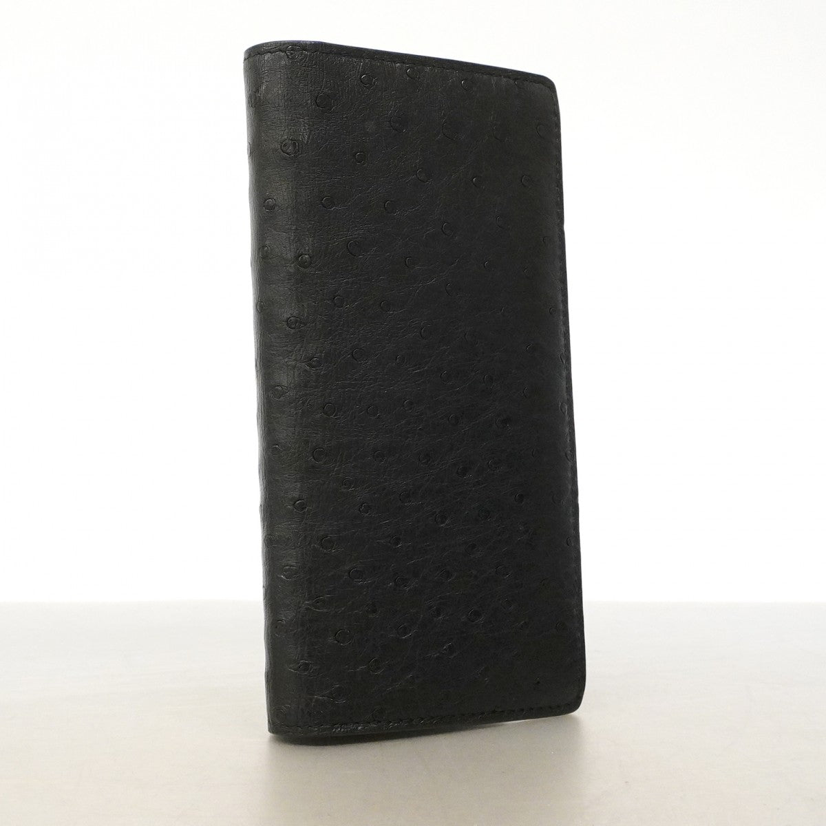 【6fd5278】ルイヴィトン 長財布 エキゾチック ポルトフォイユブラザ N92162 オーストリッチ ブラック【中古】メンズ