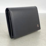 【6fd5303】カルティエ カードケース パシャ レザー ブラック シルバー金具【中古】メンズ レディース ユニセックス