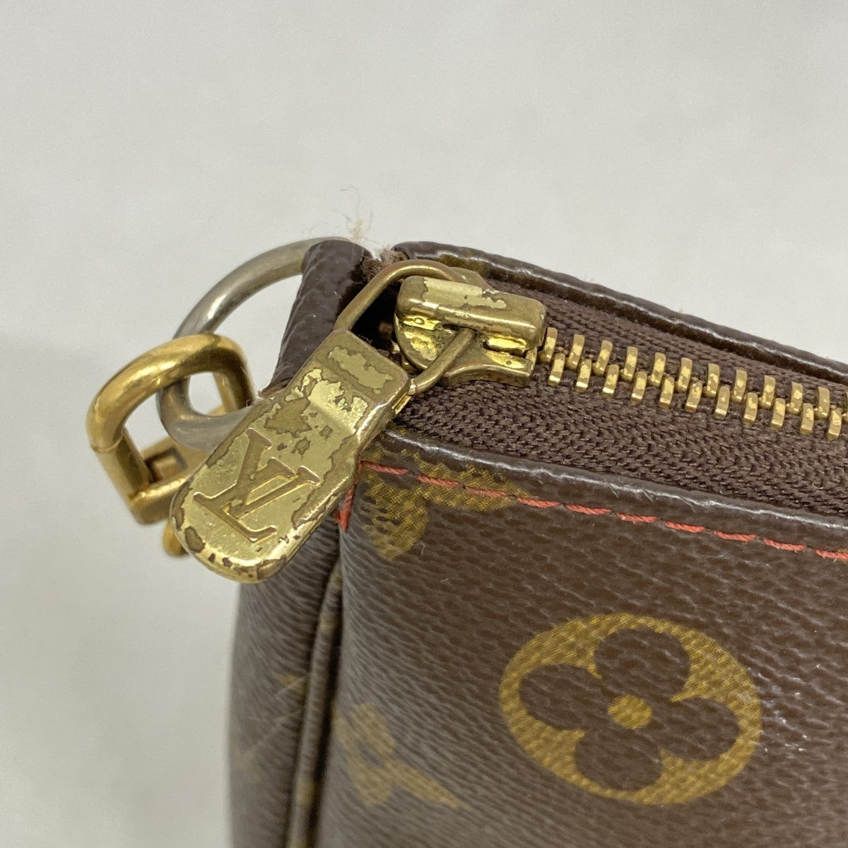【6fd5308】ルイヴィトン ポーチ モノグラムチェリー ポシェットアクセソワール M95008 ブラウン【中古】レディース