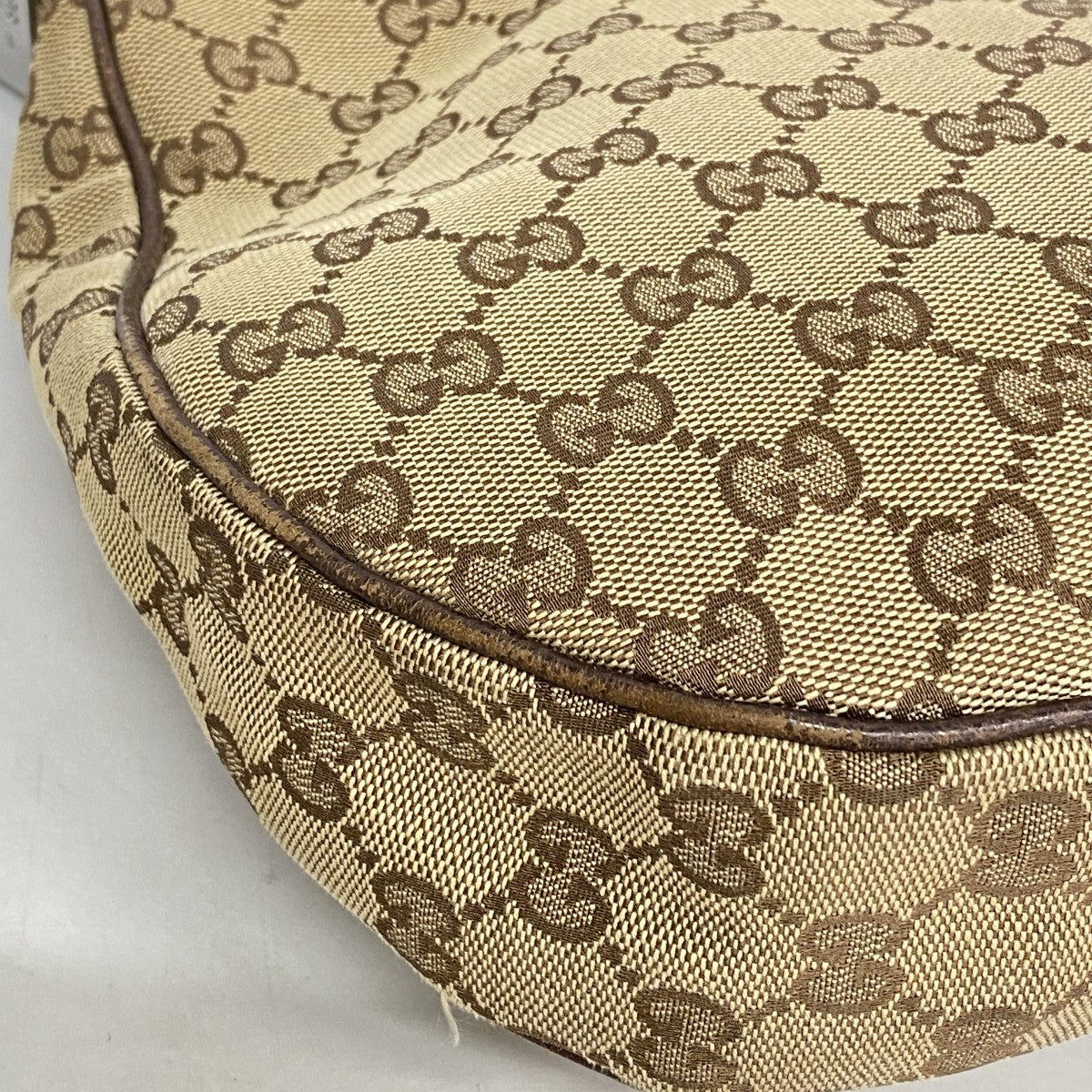 【6fd5314】グッチ ショルダーバッグ GGキャンバス/シェリーライン 122790 キャンバス ブラウン シルバー金具【中古】レディース
