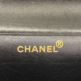 【6fd5316】シャネル ショルダーバッグ デカマトラッセ Wチェーン Wフェイス ラムスキン ブラック ゴールド金具【中古】レディース