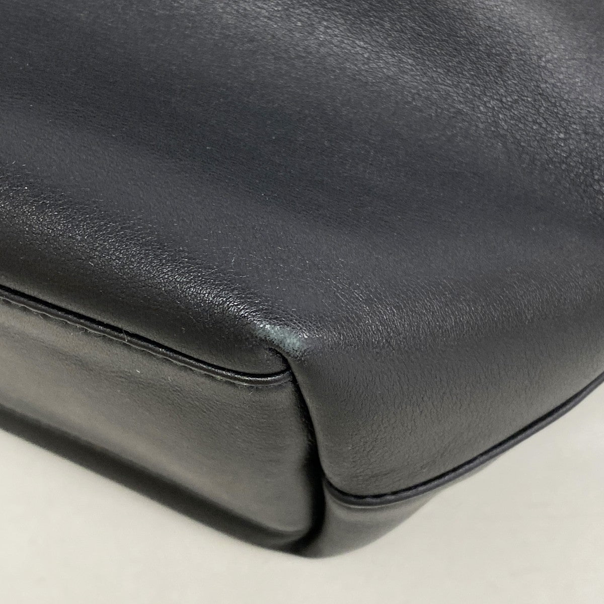 【6fd5319】クリスチャンディオール ハンドバッグ マリスパール レザー ブラック シルバー金具【中古】レディース