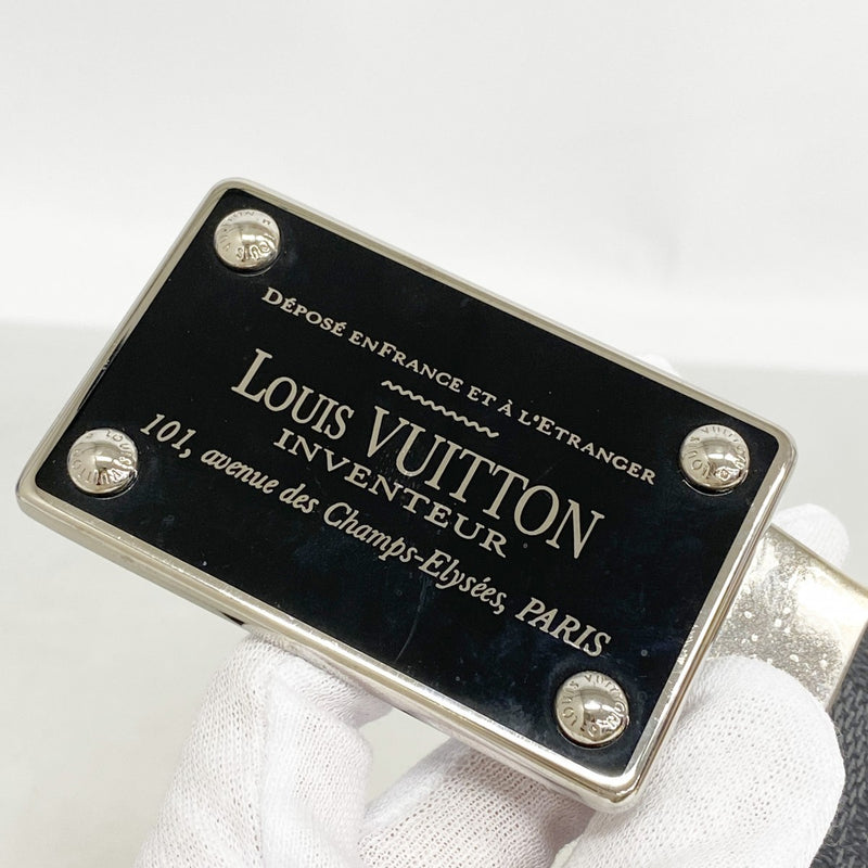 【6fd5320】ルイヴィトン ベルト ダミエ・グラフィット サンチュールアヴァントゥール M9632 ブラック【中古】メンズ