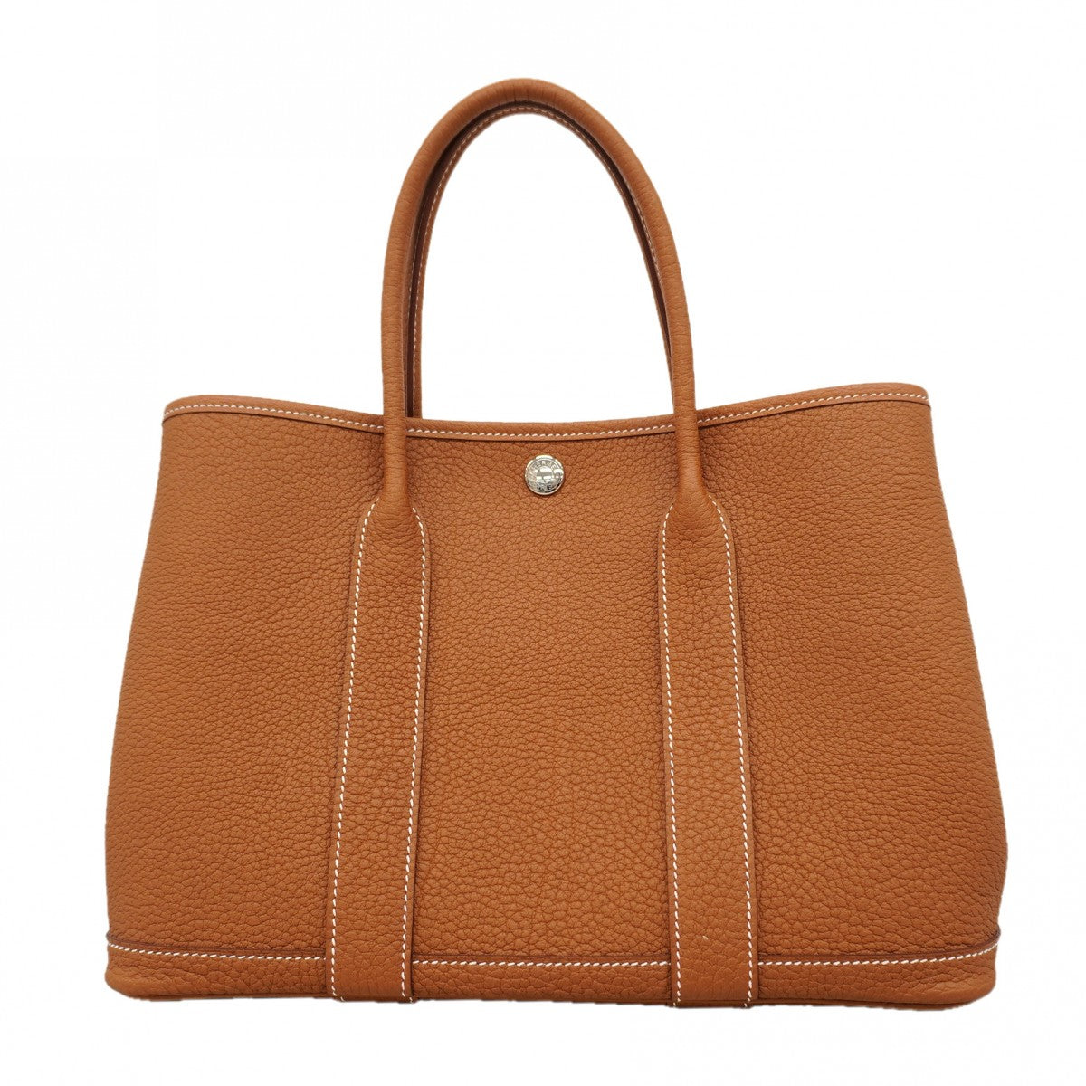 【6fd5323】エルメス トートバッグ ガーデンパーティTPM ネゴンダ ゴールド シルバー金具 W刻印【中古】レディース
