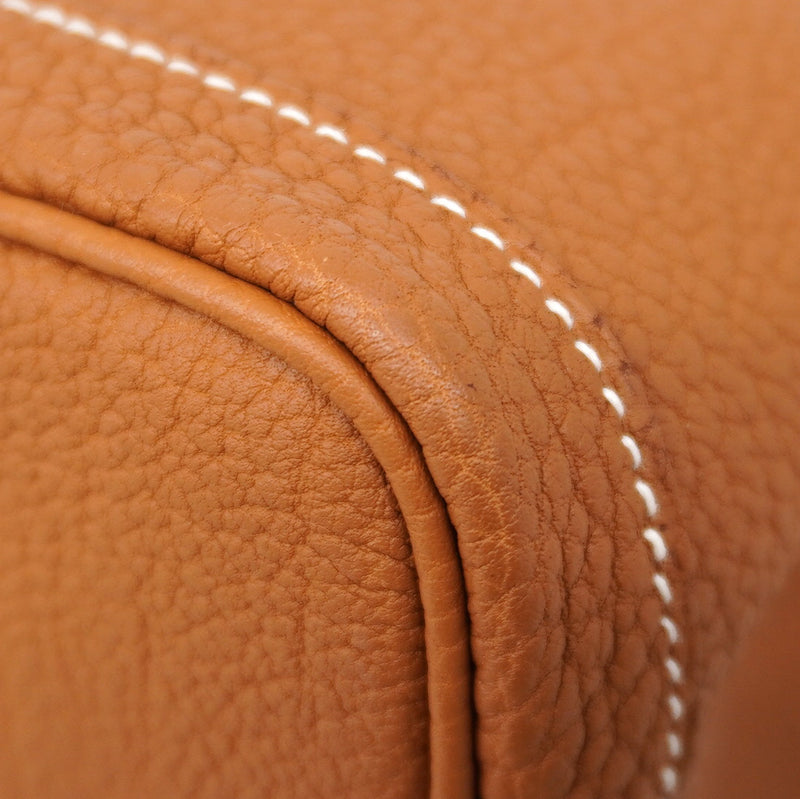 【6fd5323】エルメス トートバッグ ガーデンパーティTPM ネゴンダ ゴールド シルバー金具 W刻印【中古】レディース