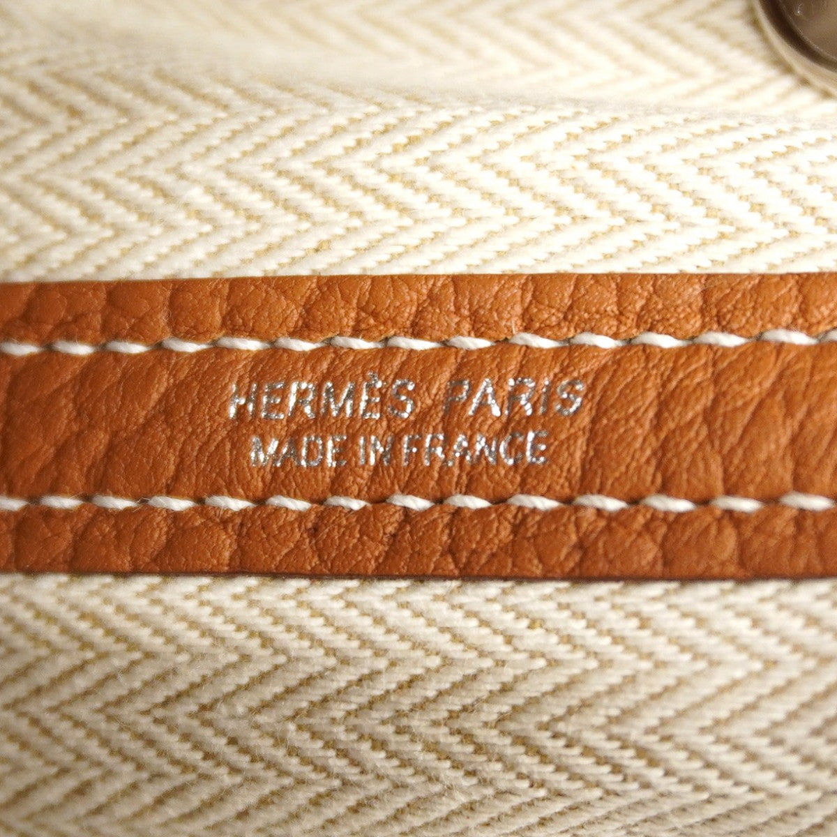 【6fd5323】エルメス トートバッグ ガーデンパーティTPM ネゴンダ ゴールド シルバー金具 W刻印【中古】レディース