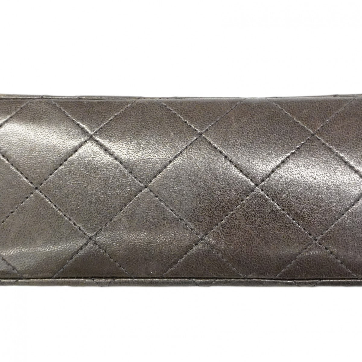 【6fd5327】シャネル ショルダーバッグ マトラッセ Wフラップ Wチェーン ラムスキン ブラック ゴールド金具【中古】レディース