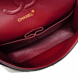 【6fd5328】シャネル ショルダーバッグ マトラッセ Wフラップ Wチェーン ラムスキン ブラック ゴールド金具【中古】レディース