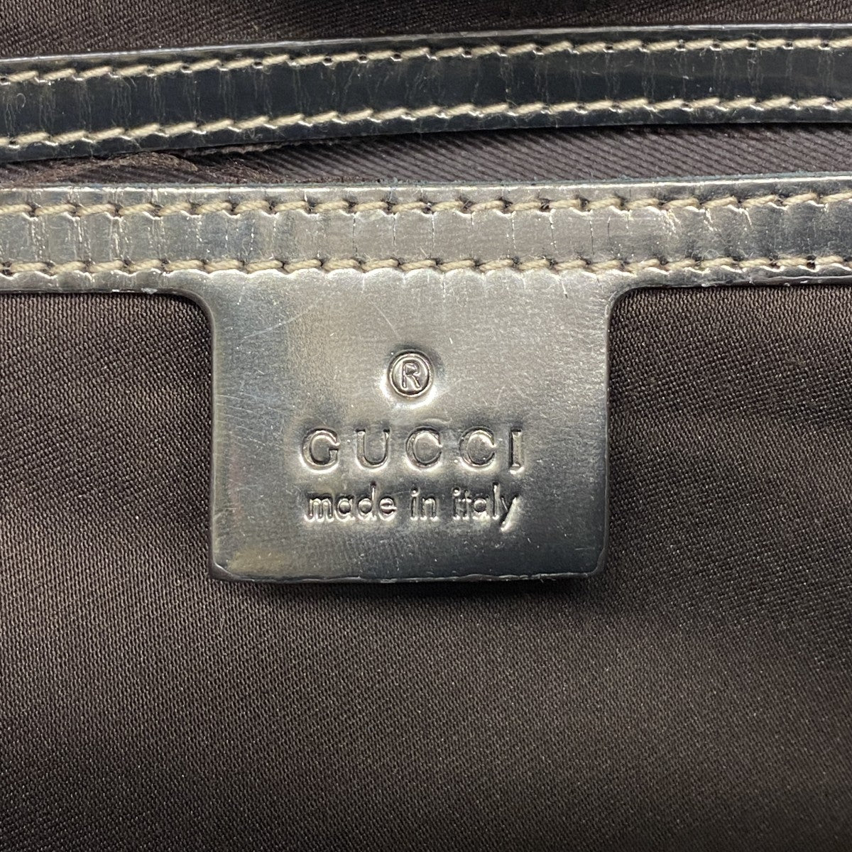 【6fd5346】グッチ トートバッグ GGプラス 197953 PVC ブラウン シャンパンゴールド金具【中古】レディース