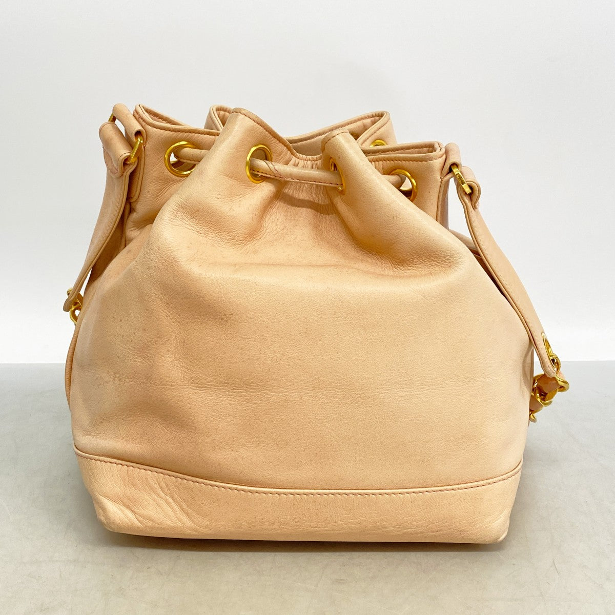 【6fd5350】シャネル ショルダーバッグ チェーンショルダー ラムスキン ピンク ゴールド金具【中古】レディース