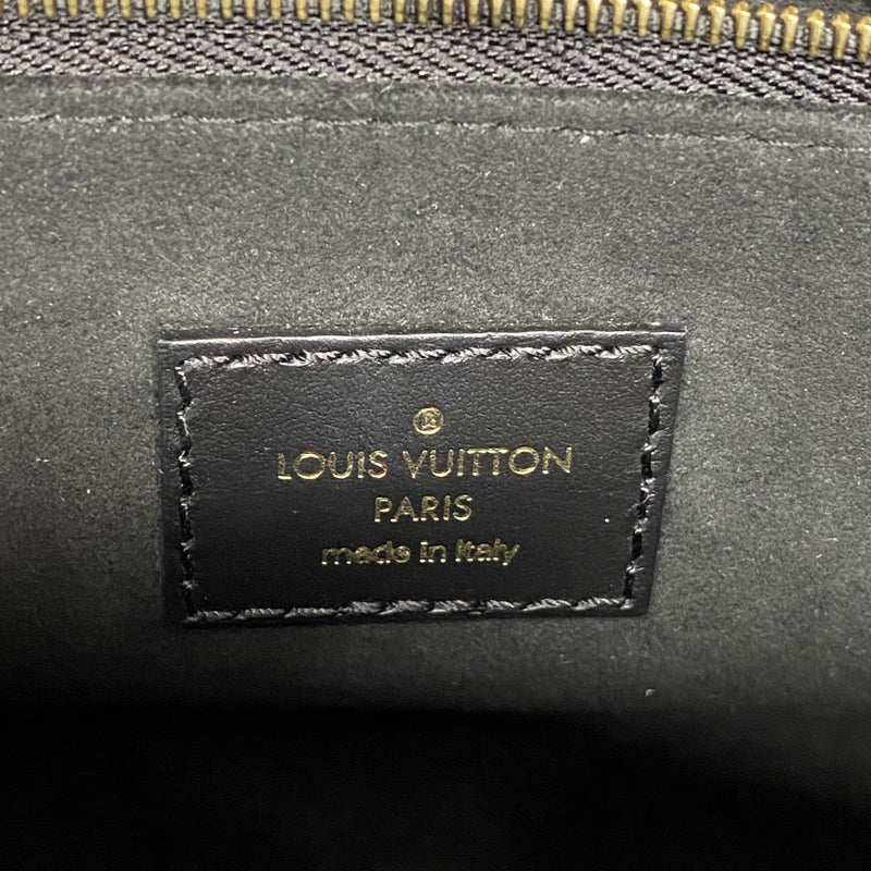 【6fd5359】ルイヴィトン ハンドバッグ モノグラム・アンプラント オンザゴーPM M45653 ノワール 2wayバッグ【中古】レディース
