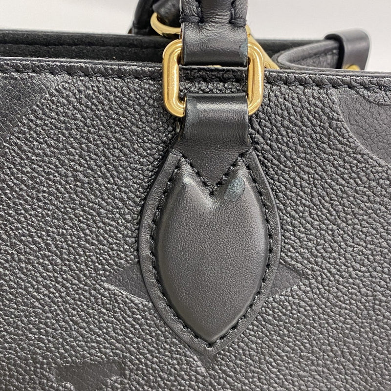【6fd5359】ルイヴィトン ハンドバッグ モノグラム・アンプラント オンザゴーPM M45653 ノワール 2wayバッグ【中古】レディース
