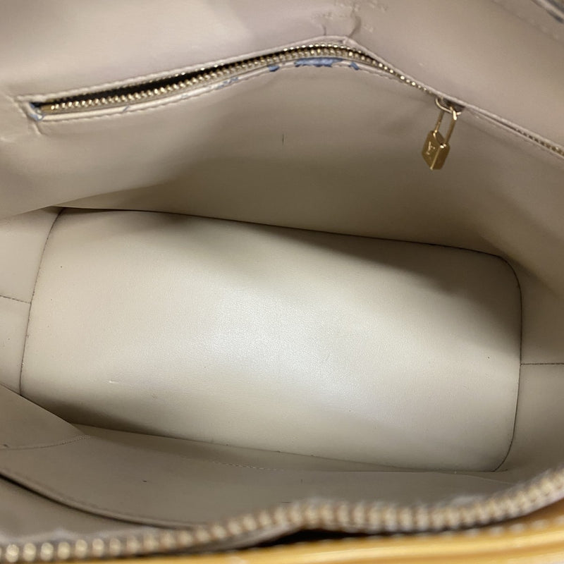 【6fd5360】ルイヴィトン トートバッグ ヴェルニ ヒューストン M91004 ベージュ【中古】レディース