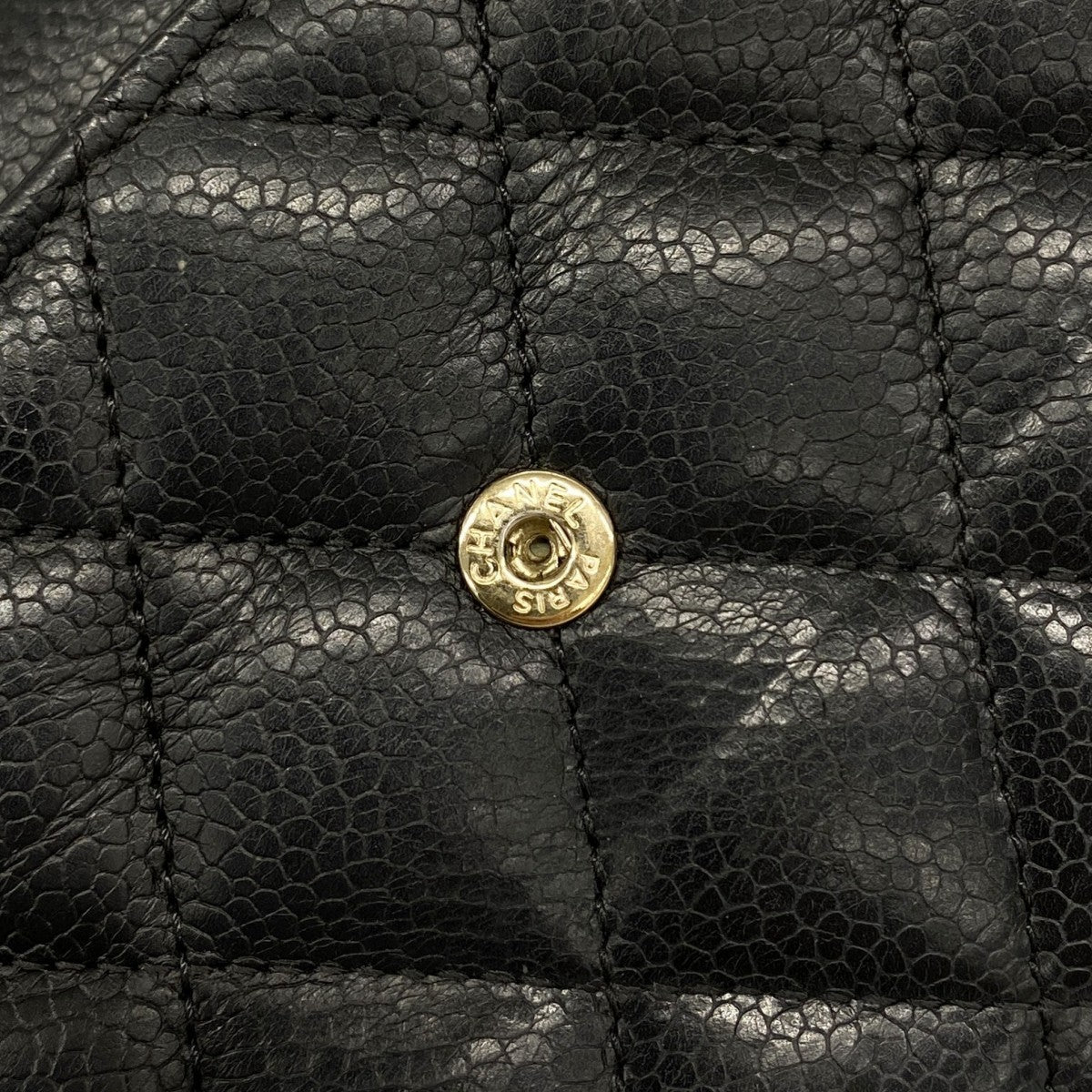 【6fd5373】シャネル 長財布 ボーイシャネル キャビアスキン ブラック シャンパンゴールド金具【中古】レディース