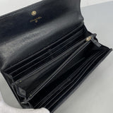 【6fd5373】シャネル 長財布 ボーイシャネル キャビアスキン ブラック シャンパンゴールド金具【中古】レディース