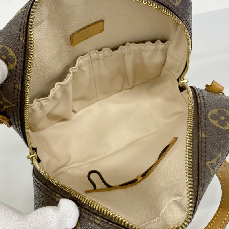 【6fd5379】ルイヴィトン ハンドバッグ モノグラム スポンティーニ M47500 ブラウン【中古】レディース
