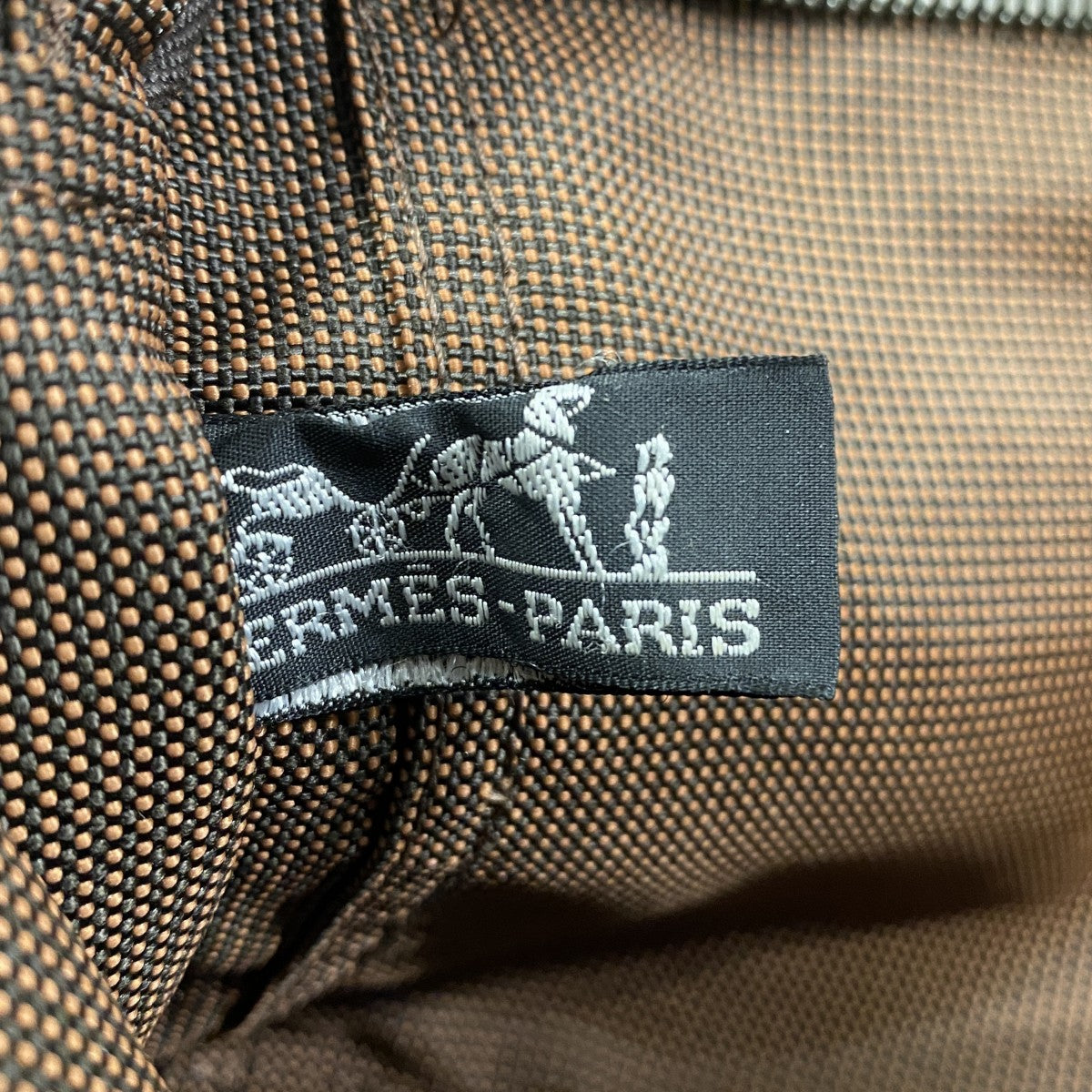 【6fd5382】エルメス トートバッグ エールラインPM キャンバス ブラウン シルバー金具【中古】メンズ レディース ユニセックス