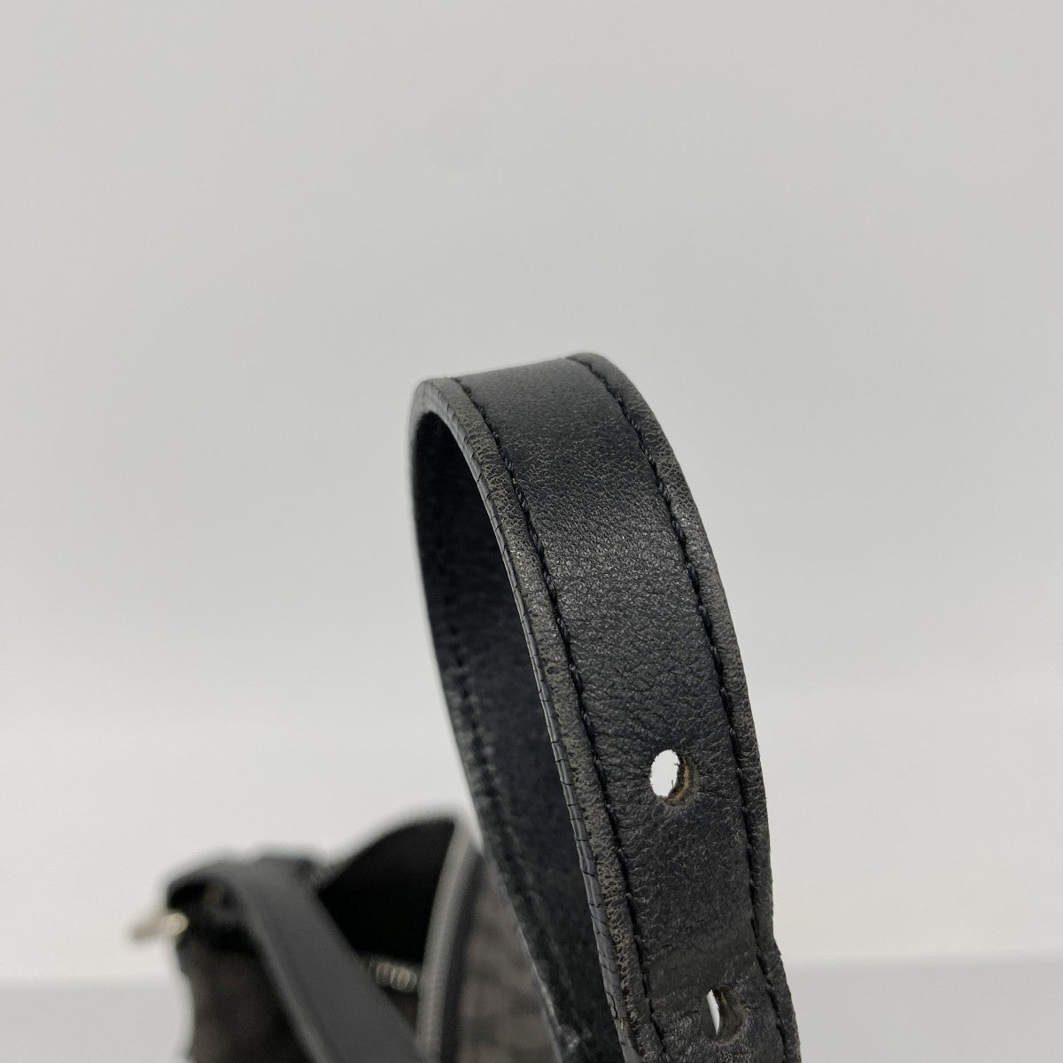 【6fd5383】セリーヌ ハンドバッグ マカダム キャンバス ブラック シルバー金具【中古】レディース