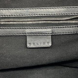 【6fd5383】セリーヌ ハンドバッグ マカダム キャンバス ブラック シルバー金具【中古】レディース
