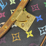 【6fd5387】ルイヴィトン ショルダーバッグ モノグラム・マルチカラー ソローニュ M92639 ノワール【中古】レディース