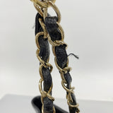 【6fd5408-k】シャネル チェーントート マトラッセ キャビアスキン ブラック ゴールド金具【中古】レディース