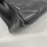 【6fd5408-k】シャネル チェーントート マトラッセ キャビアスキン ブラック ゴールド金具【中古】レディース