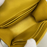 【6fd5413-k】シャネル ハンドバッグ ミニマトラッセ チェーンショルダー ラムスキン イエロー シャンパンゴールド金具 2wayバッグ【中古】レディース