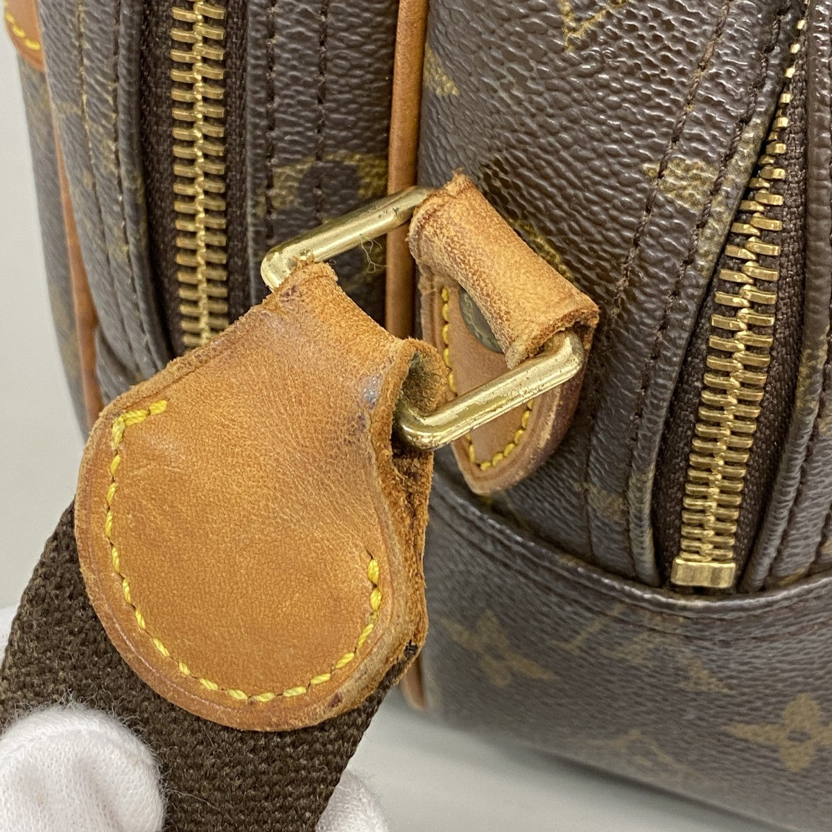 【6fd5418】ルイヴィトン ショルダーバッグ モノグラム リポーターPM M45254 ブラウン【中古】レディース